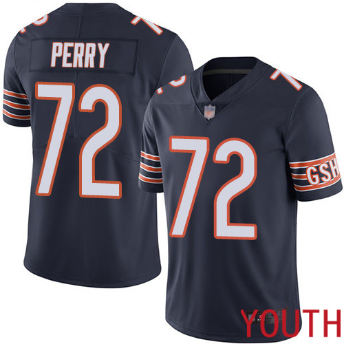 Chicago Bears Limited Navy Blue Youth William Perry Home Jersey NFL Football #72 Vapor Untouchable->youth nfl jersey->Youth Jersey